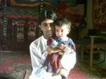 Raza Jahangir Baloch with his daughter